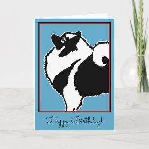 Carte Keeshond Graphics - Cute Original Chig Art