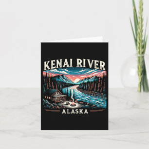 Carte Kenai River Alaska Ak Saumon Pêche Camping Randonn