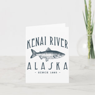 Carte Kenai River Alaska Fisherman Funny Fishing L