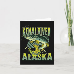 Carte Kenai River Alaska Pêche Vacances Pêche Amant