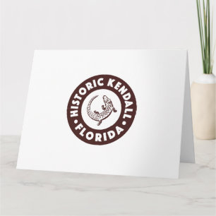 Carte Kendall Floride Cercle - Brun