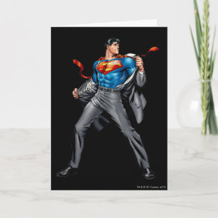 Superman Personnalisé Anniversaire/Noël/Carte-Large A5