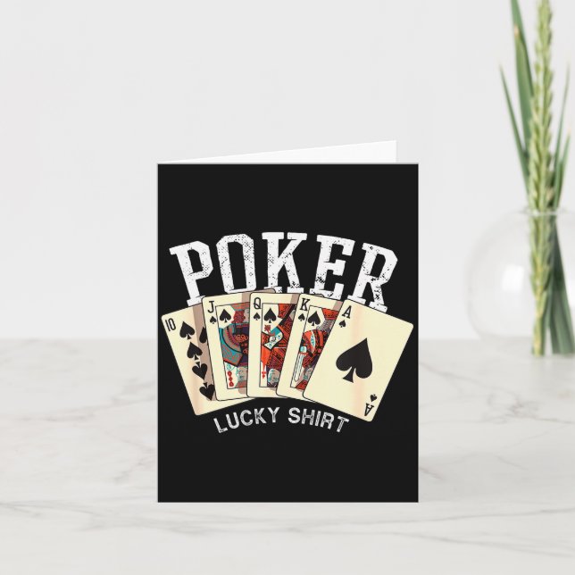 Carte Ker Lucky Shirt Ker Player Gambling Funny Ker  (Devant)
