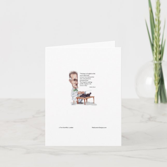 Carte Kerr/Londres James Joyce & English Is Torture Cita (Devant)