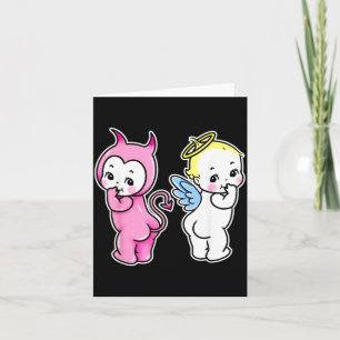 Carte Kewpie Bébé Ange Diable Chérubins