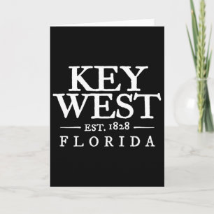Carte Key West Floride Jeté Lettre Garçons Filles Hommes