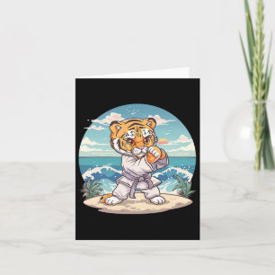 Carte Kickboxer Tiger Karate Tiger Taekwondo Jiu-jitsu T
