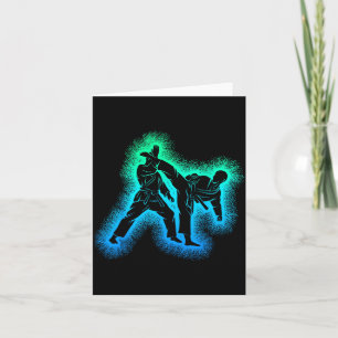 Carte Kickboxing Karaté Taekwondo Garçons Enfants