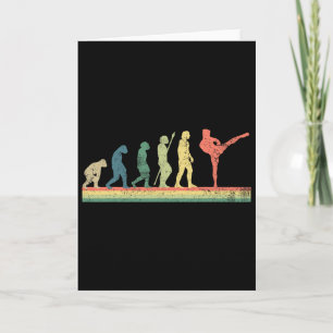 Carte Kickboxing Kickboxer Rétro Vintage