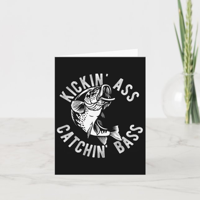 Carte Kickin' Catchin' Byss Fishing Pêcheurs pêcheurs Tr (Devant)