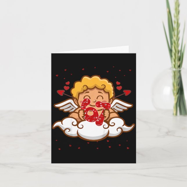 Carte Kids 6 7 Meme Six Seven Cud 67 Valentines Day Todd (Devant)