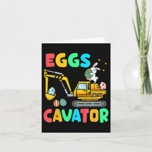 Carte Kids Eggscavator Funny Easter Excavator Egg Huntin
