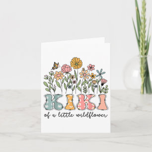 Carte Kiki Du Petit Bébé Fleur sauvage Anniversaire Flor