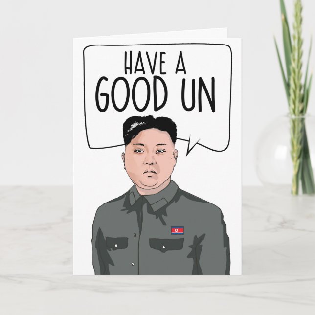 Carte KIM JONG UN : Un bon coup (Devant)