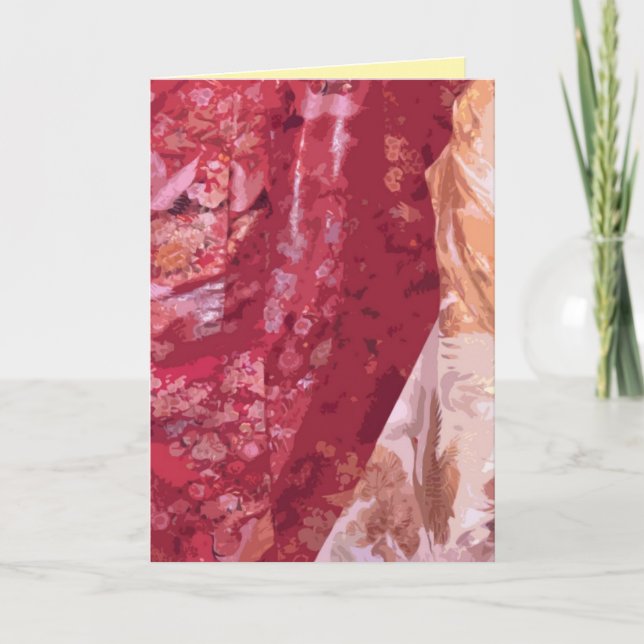 Carte Kimonos mariages japonais en gros plan (Devant)