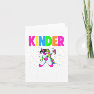Carte Kinder Grad jardin d'enfants Diplôme Unicorn