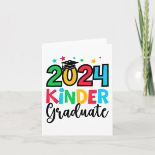 Carte Kinder Graduate Kindergarten 2024 Cadeaux d'études