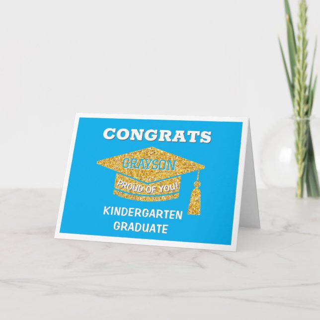 Carte Kindergarten graduate Congrats (Devant)