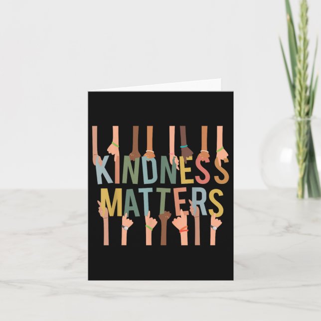 Carte Kindness S Anti-intimidation Diversité Inclusion (Devant)