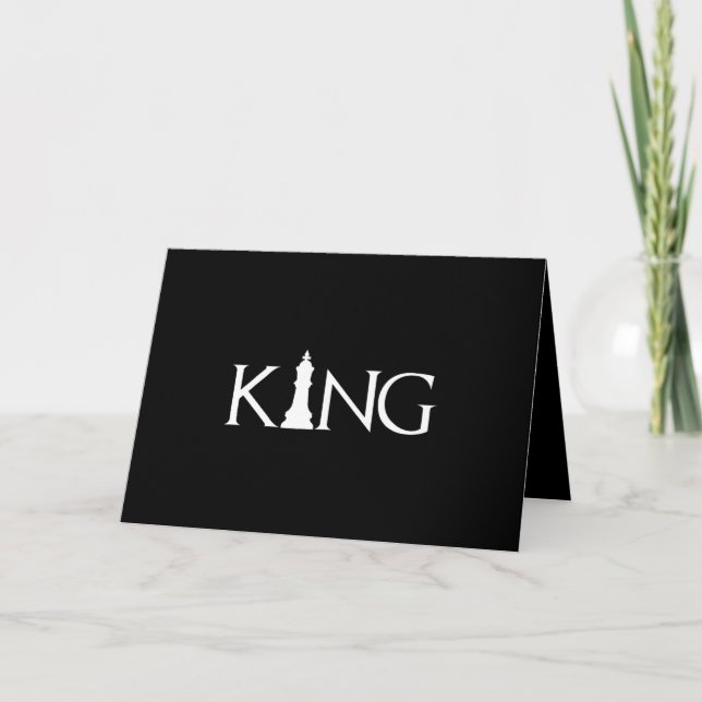 Carte King Chess Piece Halloween Costume Chess Lover (Devant)