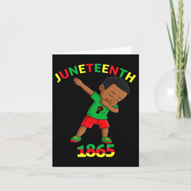 Carte King JunetDix Melanin Brown Skin Boys (Devant)