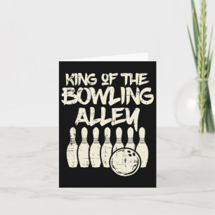Carte King Of The Bowling Alley Bowler Papa Hommes Garço