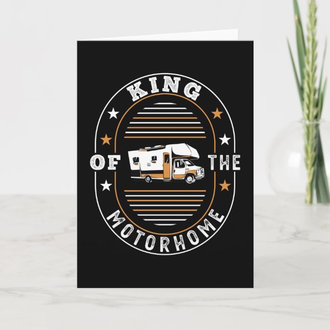 Carte King of the Motorhome - RV Owner Gift (Devant)