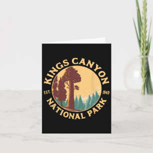 Carte Kings Canyon National Park California Randonnée Ca