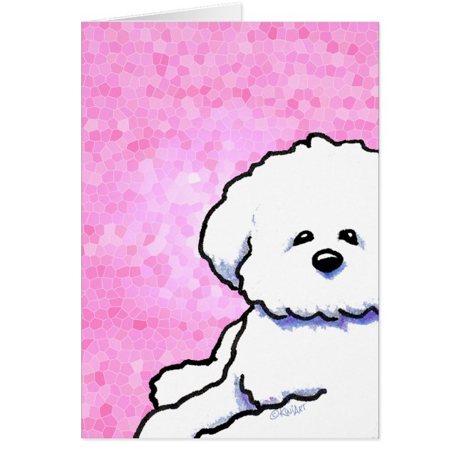 Carte KiniArt Bichon Frise (Devant)