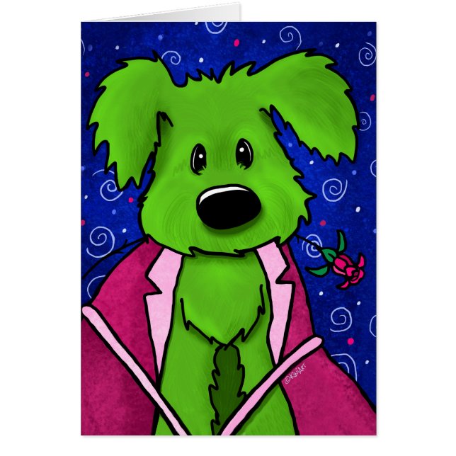 Carte KiniArt Rufus Charm Valentine (Devant)