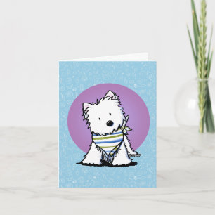 Carte KiniArt Westie En Écarf
