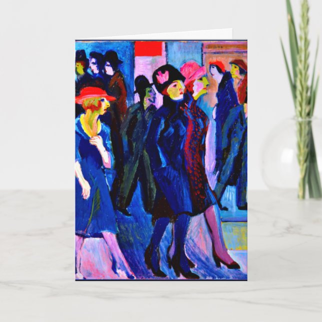 Carte Kirchner - Scène de rue, 1926 (Devant)