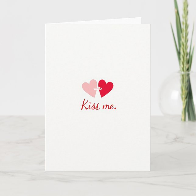 Carte Kiss Me Love Romance Card (Devant)