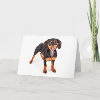 Carte Kiss My Wiener Greeting Card
