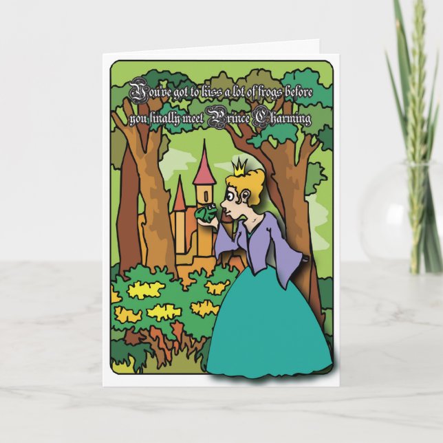 Carte Kissing Frogs - Get Bent Greetings (Devant)