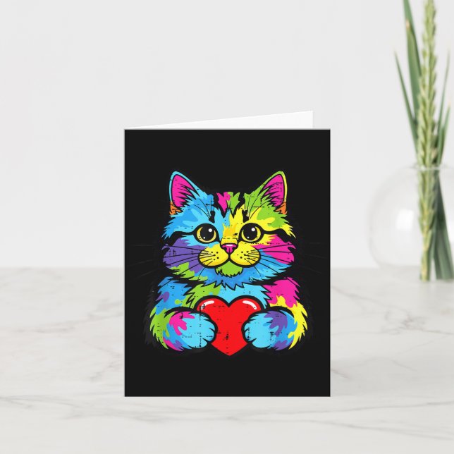 Carte Kit Chaton Saint-Valentin Femmes Filles Ki (Devant)