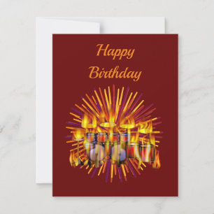 Carte Kit de batterie joyeux anniversaire