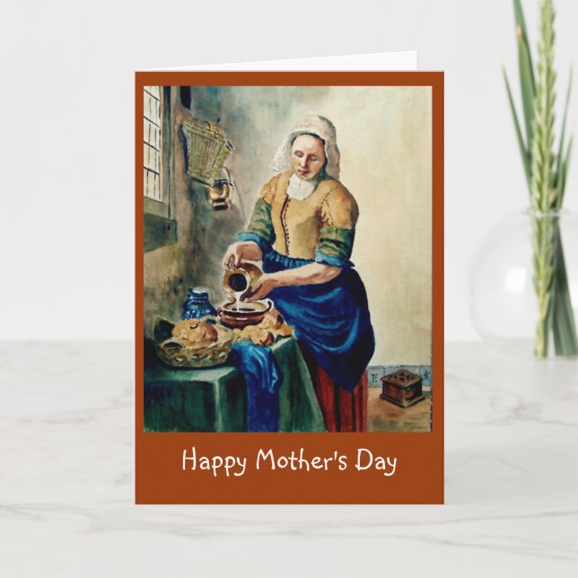 Carte "Kitchen Maid", Watercolor (Devant)