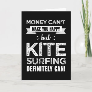 Carte Kite surfing makes you happy Funny Gift