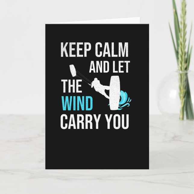 Carte Kitesurfing Kitesurfer Kitesurfer Kiteboarder (Devant)