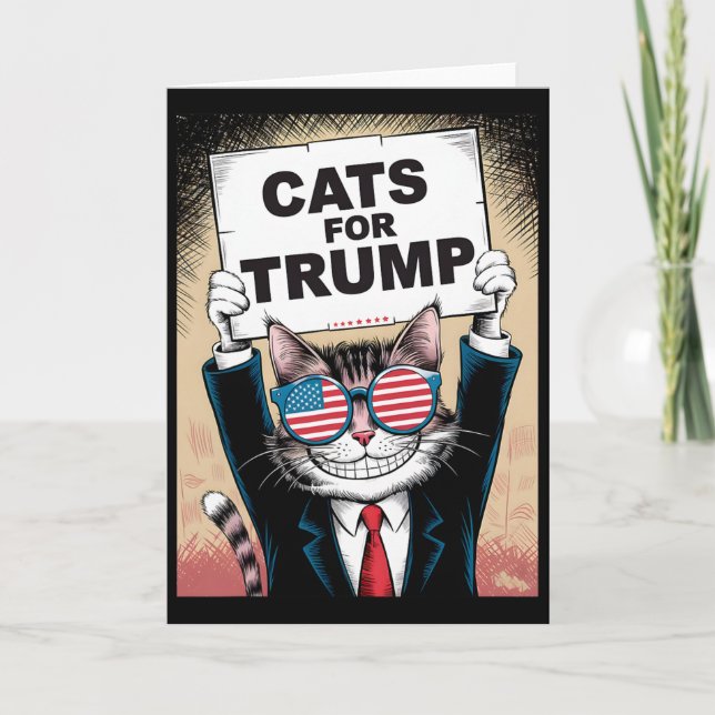 Carte Kittens et canards pour Trump Vance 2024 Chats pou (Devant)