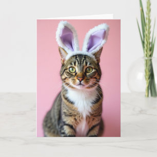 Carte Kitty avec des oreilles novelty