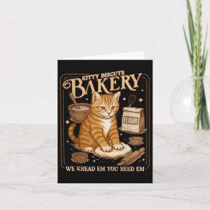 Carte Kitty Biscuits Boulangerie Drôle