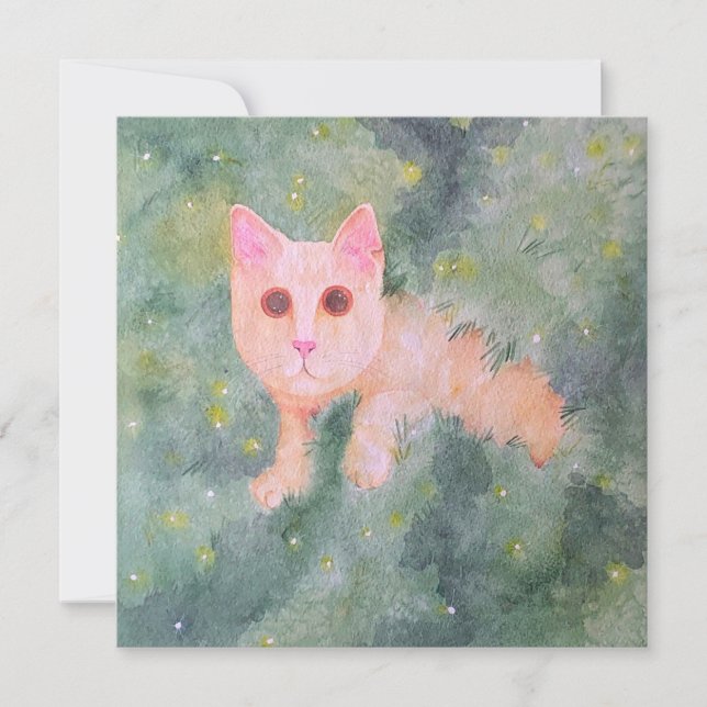 Carte Kitty de Noël (Devant)