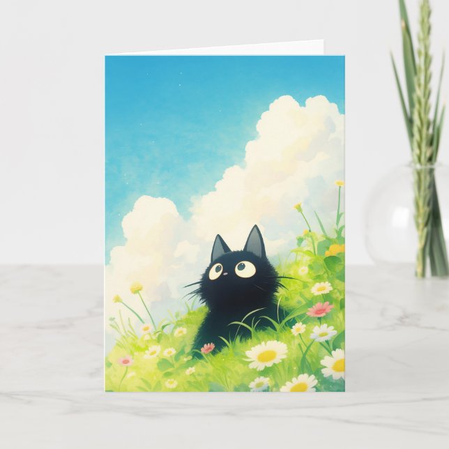Carte Kitty Peaceful Meadow (Devant)