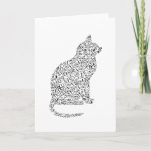 Carte Kitty Sur Vélos Bicyclette Chat