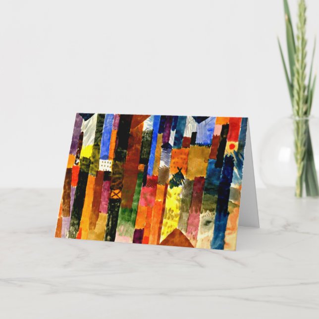 Carte Klee - Avant la ville, art abstrait, (Devant)