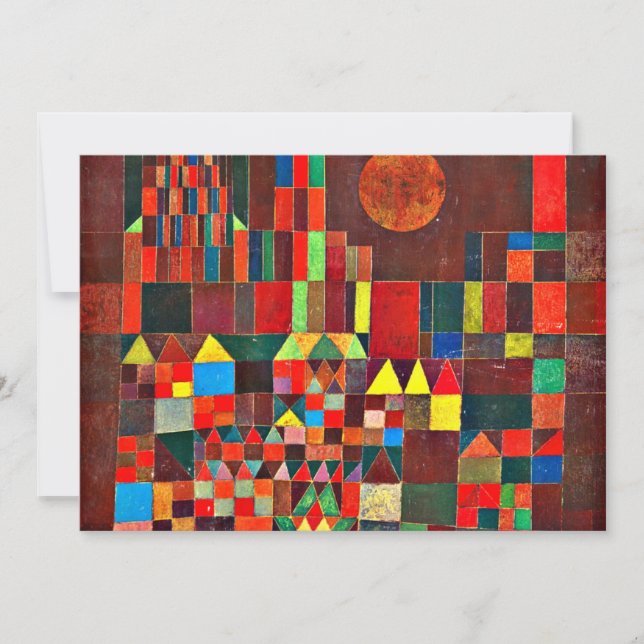 Carte Klee - Château et Soleil (Devant)