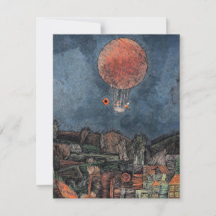 Carte Klee - Der Luftballon, célèbre peinture
