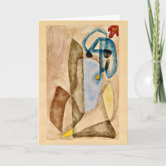 Carte Klee - Fleur en mars, art abstrait (Devant)